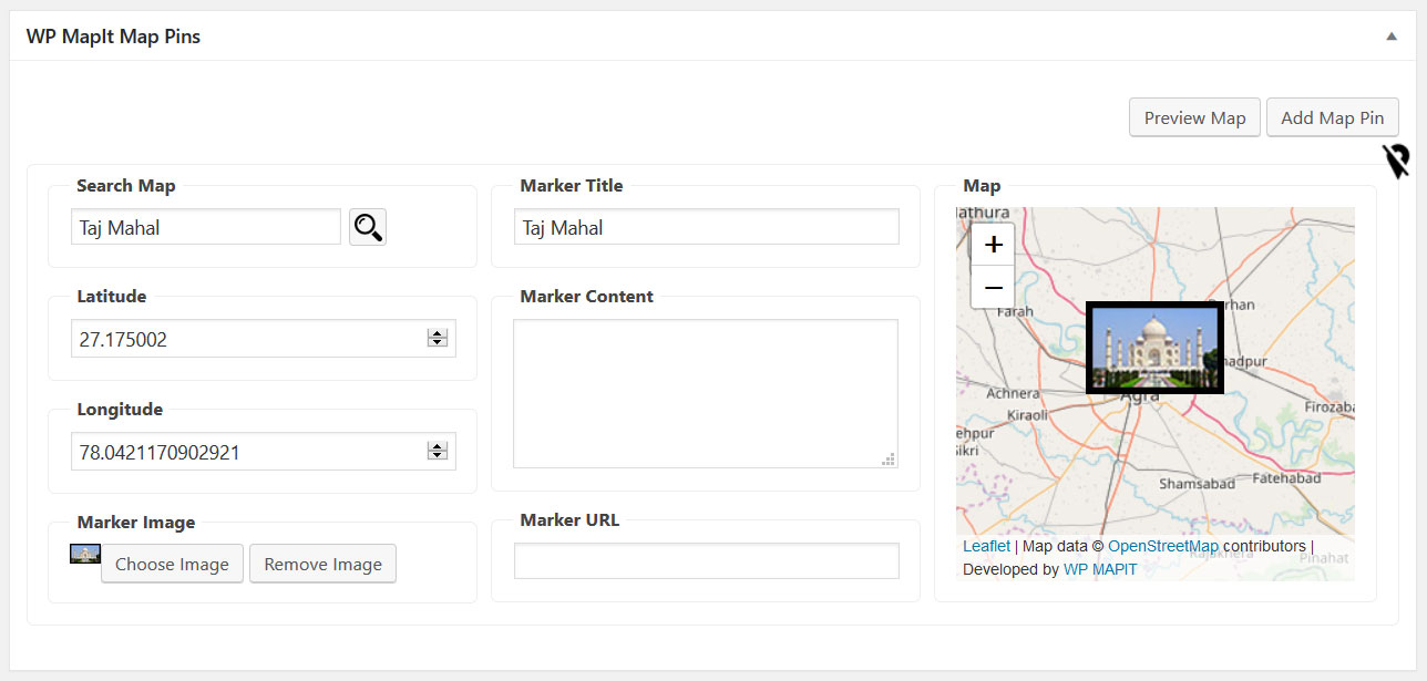 Creating a multi pin map – WP MapIt